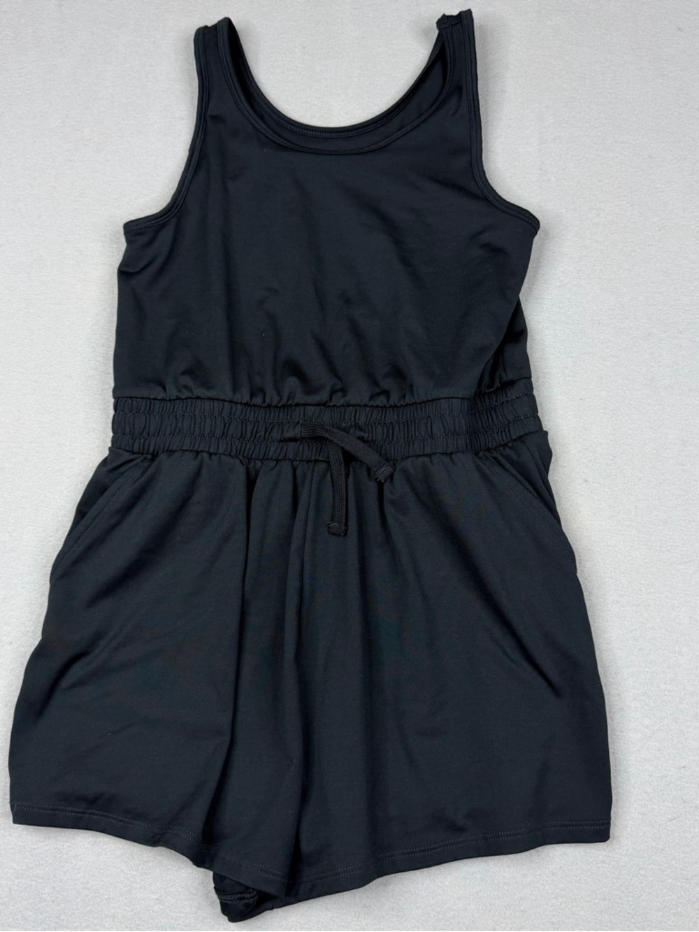 Abercrombie Kids YPB Girls 11/12 Black Active Romper Athletic Built In Shorts